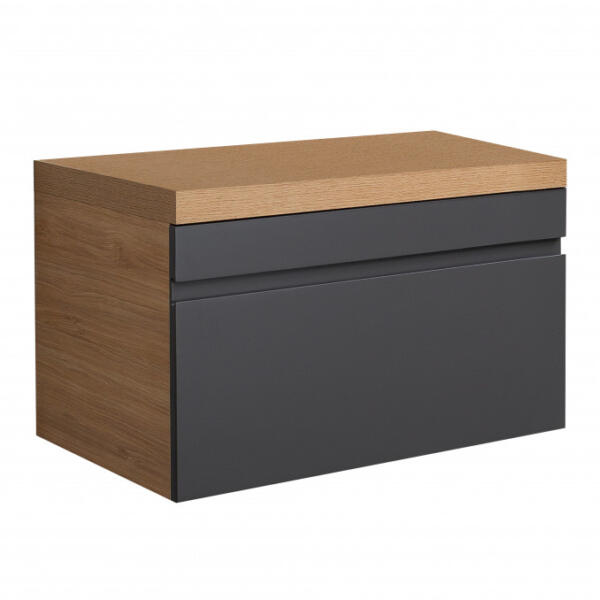 Ormarić LINEART NOTTE oak bez lavaboa - Слика 1