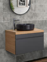 Ormarić LINEART NOTTE oak bez lavaboa - Слика 6