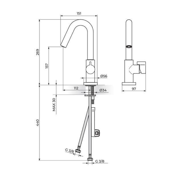Rosan Stolz S3 slavina 330201 - Слика 2