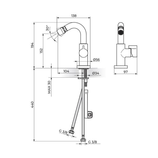 Rosan Stolz S3 slavina 339101 - Слика 2
