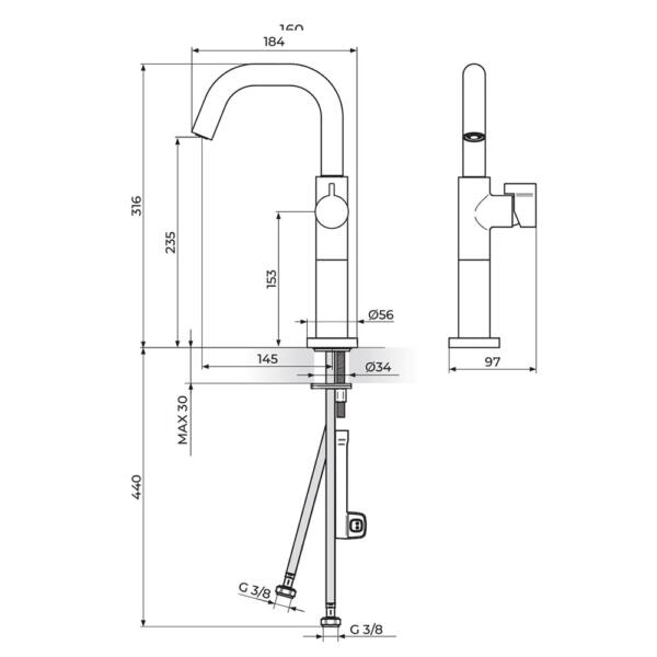 Rosan Stolz S3 slavina 330209 - Слика 2