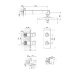 Rosan Stolz S3 termostatska uzidna baterija 331601 - Слика 2