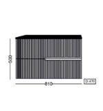 Ormarić LINEART DROP matt white sa lavaboom - Слика 4