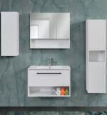 Ormarić LINEART NOVA white sa lavaboom - Слика 2