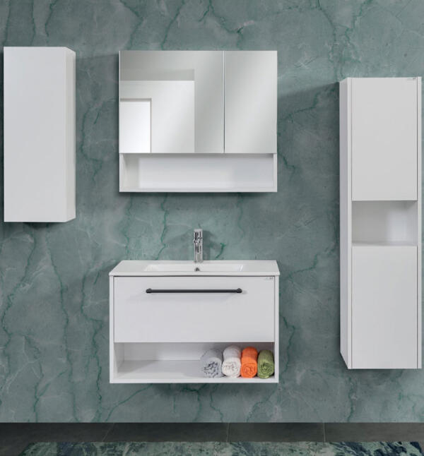 Ormarić LINEART NOVA white sa lavaboom - Слика 2