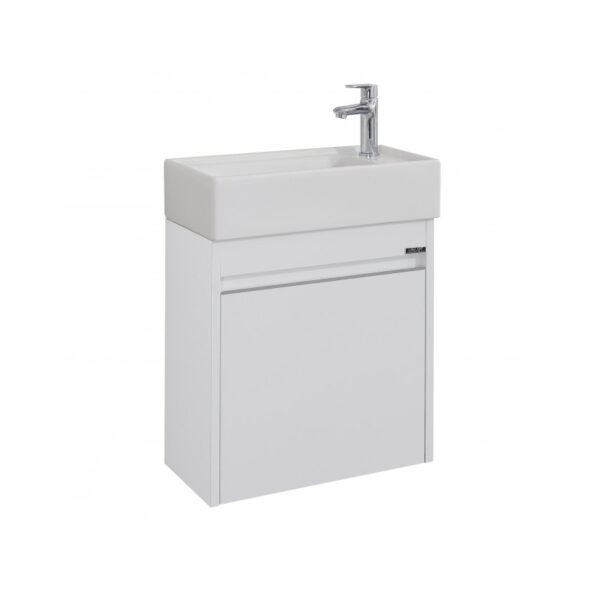 Ormarić LINEART MOON 500 white sa lavaboom - Слика 1