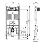TECE profil modul za WC s Octa II 9300502 - Слика 2