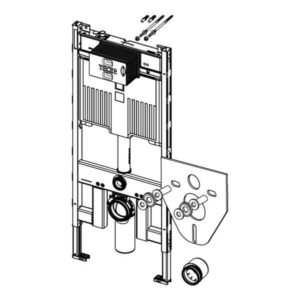 TECE profil modul za WC s Octa II 9300502 - Слика 3