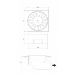 Slivnik horizontalni REVESTECH ECODRY50 - Слика 2