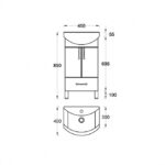 UNI Toaletni ormarić 45 - Слика 8