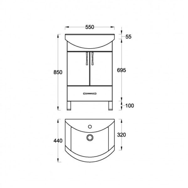 UNI Toaletni ormarić 45 - Слика 9