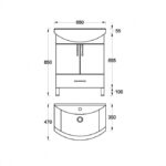 UNI Toaletni ormarić 45 - Слика 10