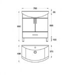 UNI Toaletni ormarić 45 - Слика 11
