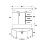 UNI Toaletni ormarić 45 - Слика 13