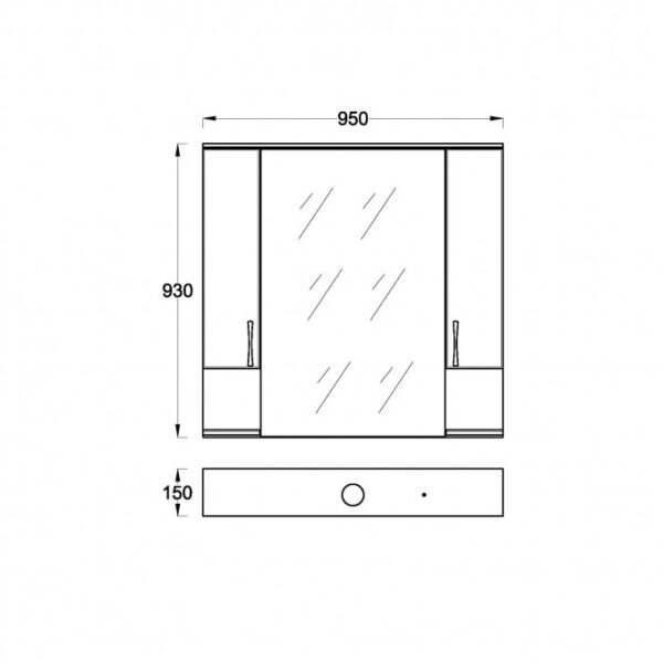 Toaletno ogledalo UNI ART - Слика 12