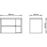 Ormarić Palermo 80 dark - Слика 3