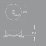 Fluenta Top Spot lavabo - Слика 2