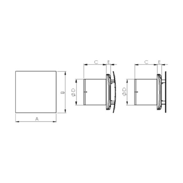 Ventilator Air Pro bojiv zaobljeni - Слика 2