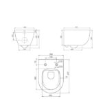 Konzolna WC šolja Bella - Слика 2