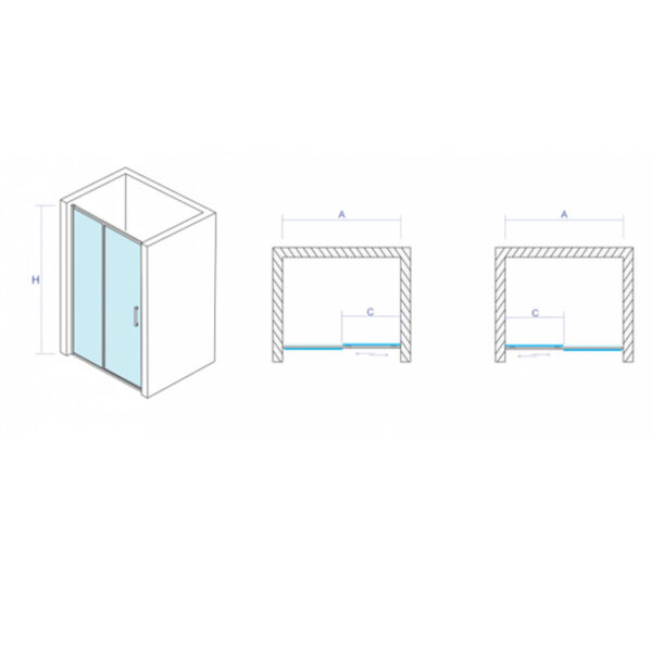 Tuš kabina COPEN PROJECT Paravan - Слика 2
