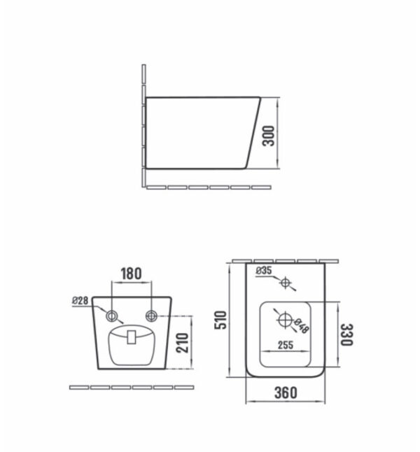 Konzolni bide Piano - Слика 2