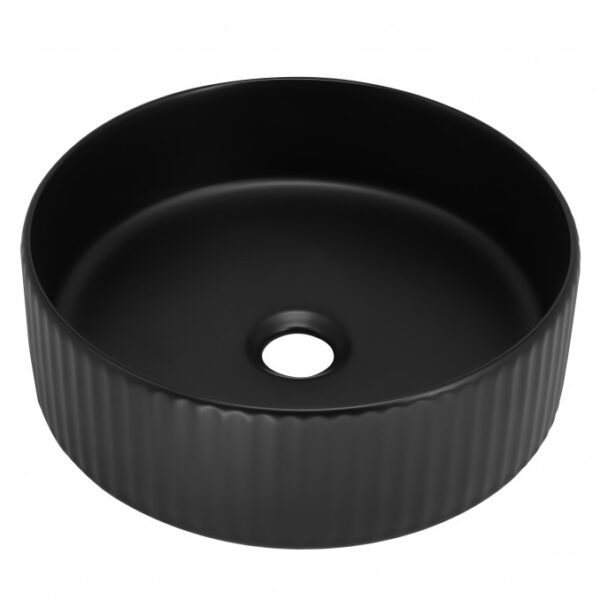 Lavabo nadgradni MINOTTI 360x360x115 mat crn - Slika 1