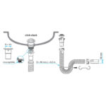 Sifon Click-clack ABS