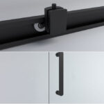 Tuš paravan COPEN Atlas Black transparentno staklo - Slika 3