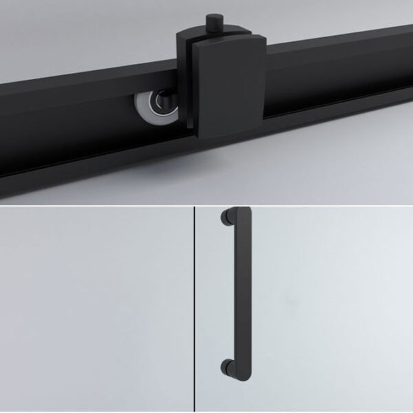Tuš paravan COPEN Atlas Black transparentno staklo - Slika 3