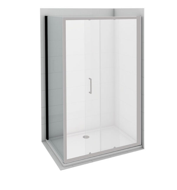 Tuš paravan COPEN Atlas Black transparentno staklo - Slika 2