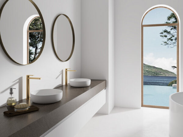 Baterija za lavabo COPEN NOOK brušeno zlato - Слика 5