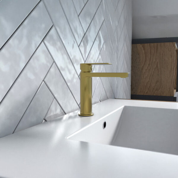 Baterija za lavabo COPEN NOOK brušeno zlato standard - Слика 4