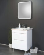 Ormarić sa lavaboom Aqua 65 PVC beli - Слика 2