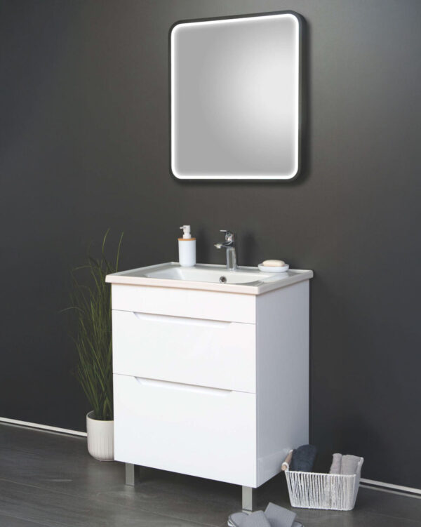 Ormarić sa lavaboom Aqua 65 PVC beli - Слика 2