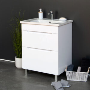 Ormarić sa lavaboom Aqua 65 PVC beli