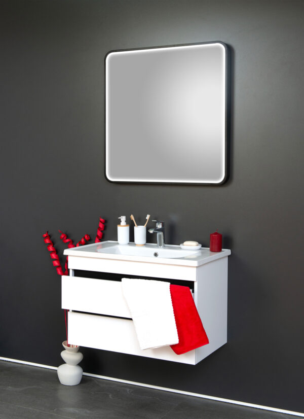 Ormarić sa lavaboom Hidro 80 PVC beli - Слика 4