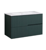 Ormarić LINEART DROP matt jade sa lavaboom