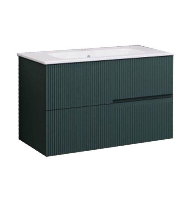 Ormarić LINEART DROP matt jade sa lavaboom - Слика 1