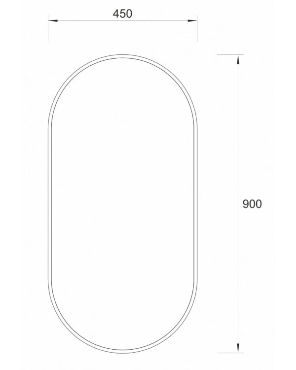 Ogledalo COPEN 450×900 - Slika 3