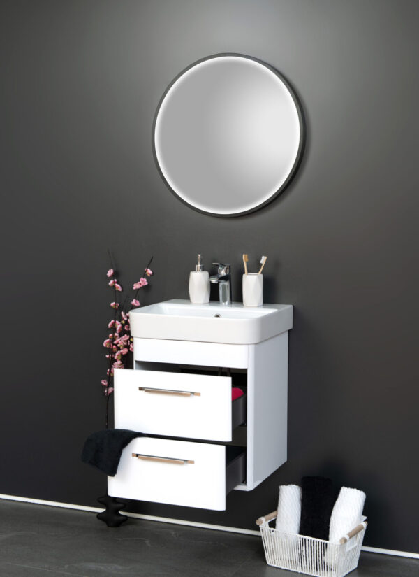 Ormarić sa lavaboom Round 50 beli - Слика 2