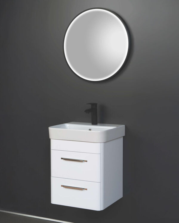 Ormarić sa lavaboom Round 50 beli - Слика 3