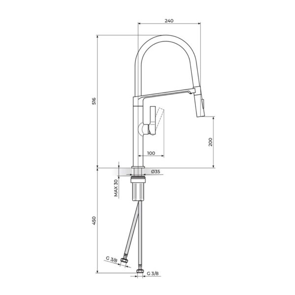 Rosan Xenon slavina za JX38701M - Слика 2