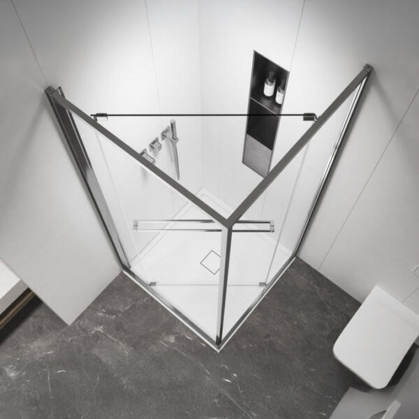 Tuš kabina COPEN ATLAS PRO 1V mat crni - Слика 2