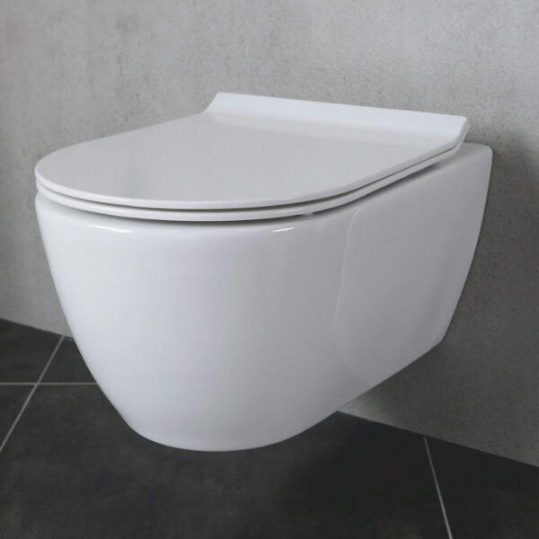 Konzolna šolja HATRIA FUSION rimless bela - Слика 2