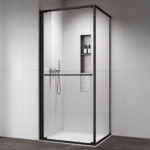 Tuš kabina COPEN ATLAS PRO 1V mat crni