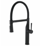 Jednoručna baterija za sudoperu COPEN PEPPER A sa flex lulom 2F mat crna sa 3 cevi