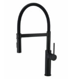 Jednoručna baterija za sudoperu COPEN PEPPER B sa flex lulom 2F mat crna sa 3 cevi