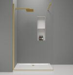 Tuš paravan Semper Walk-in Gold - Slika 2