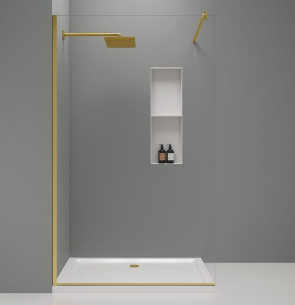 Tuš paravan Semper Walk-in Gold - Slika 2