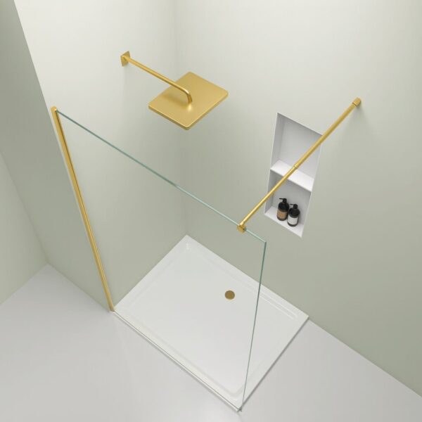 Tuš paravan Semper Walk-in Gold - Slika 4